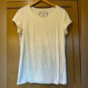 Peruvian Connection Scoop Neckline Capped Sleeve Pima
Cotton Pullover Tee / LG